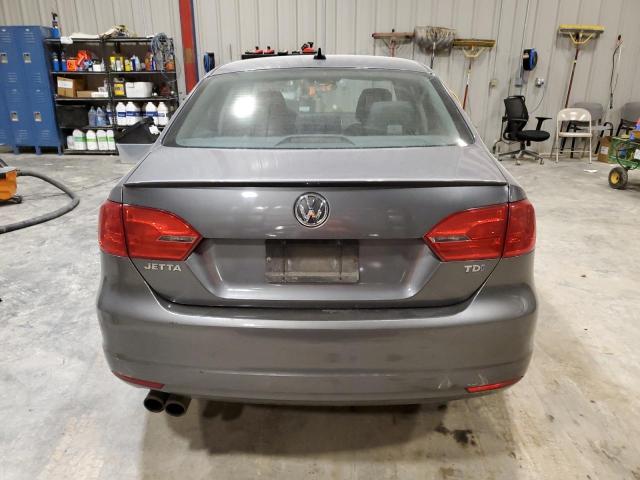 3VWLL7AJ9CM003921 - 2012 VOLKSWAGEN JETTA TDI GRAY photo 6