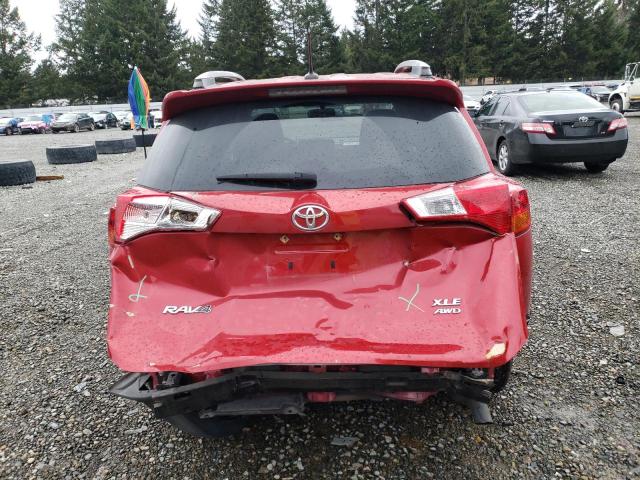 JTMRFREV9FD099885 - 2015 TOYOTA RAV4 XLE RED photo 6