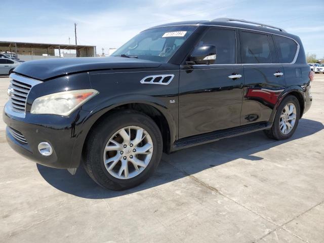 JN8AZ2NE4E9067069 - 2014 INFINITI QX80 BLACK photo 1