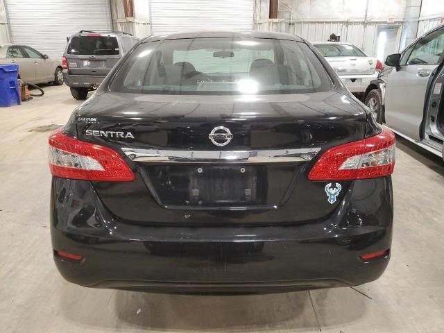 3N1AB7APXFY367461 - 2015 NISSAN SENTRA S BLACK photo 6