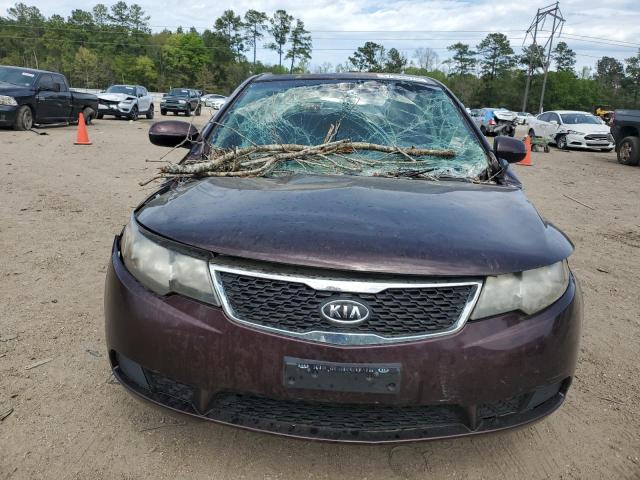 KNAFU4A21B5443766 - 2011 KIA FORTE EX BURGUNDY photo 5