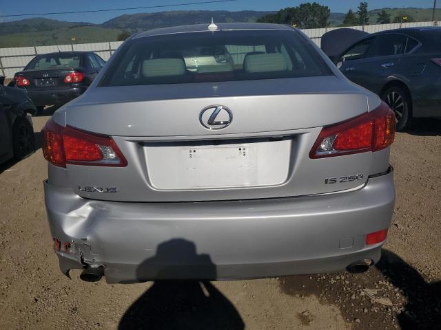 JTHBK262992087338 - 2009 LEXUS IS 250 SILVER photo 6