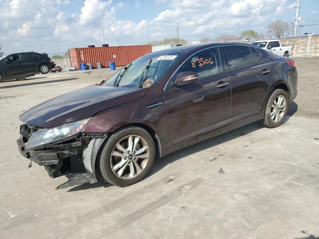 KNAGN4A77B5167073 - 2011 KIA OPTIMA EX BURGUNDY photo 1