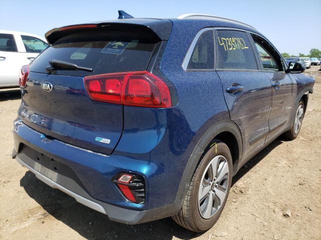 KNDCB3LCXL5439521 - 2020 KIA NIRO LX BLUE photo 4