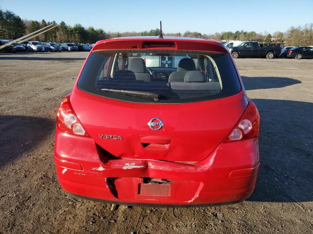 3N1BC13E98L360415 - 2008 NISSAN VERSA S RED photo 6