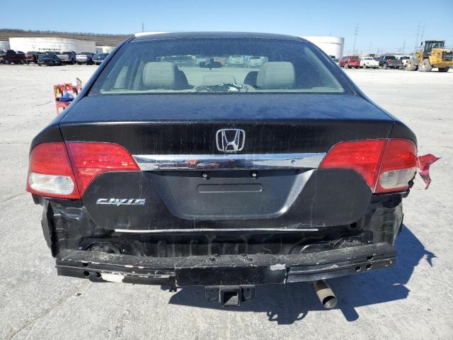 2HGFA1F53BH533511 - 2011 HONDA CIVIC LX BLACK photo 6