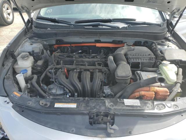 KMHEC4A43FA137213 - 2015 HYUNDAI SONATA HYBRID SILVER photo 11