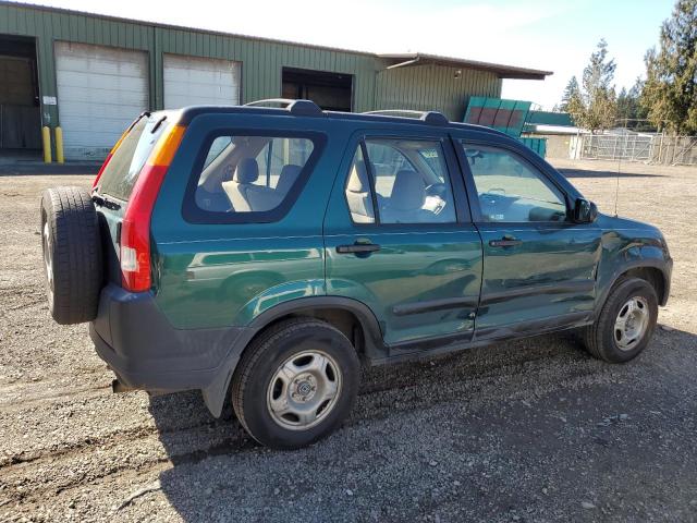 JHLRD78412C001237 - 2002 HONDA CR-V LX GREEN photo 3