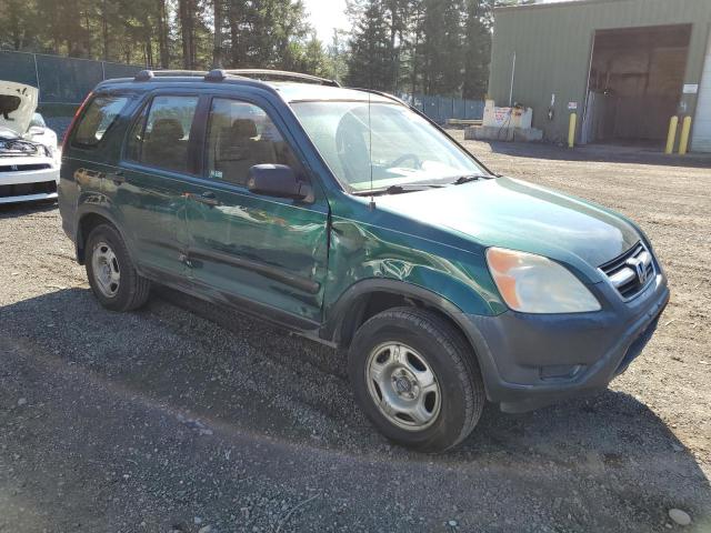 JHLRD78412C001237 - 2002 HONDA CR-V LX GREEN photo 4