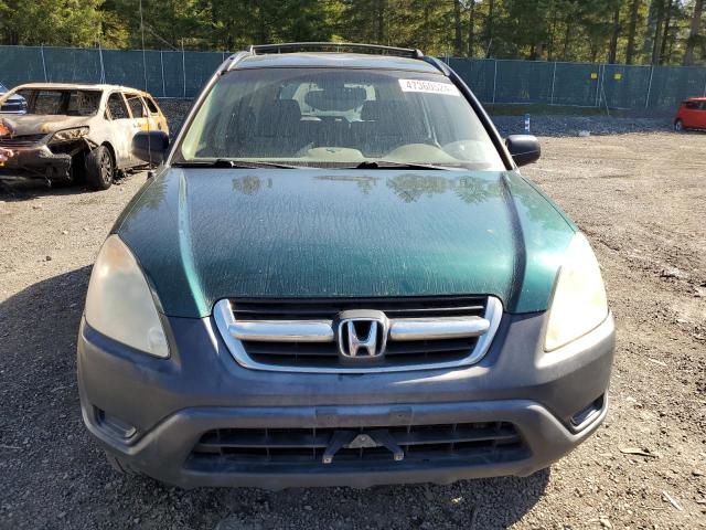 JHLRD78412C001237 - 2002 HONDA CR-V LX GREEN photo 5