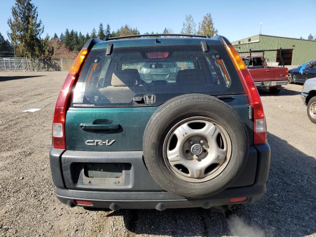 JHLRD78412C001237 - 2002 HONDA CR-V LX GREEN photo 6