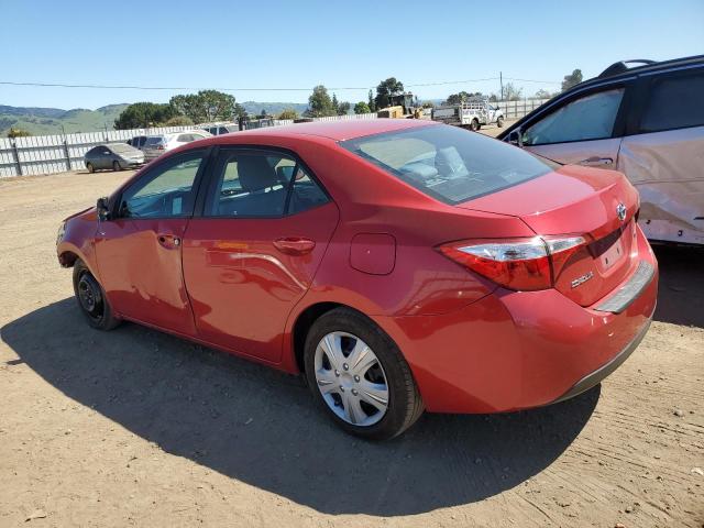 2T1BURHE8GC603487 - 2016 TOYOTA COROLLA L RED photo 2