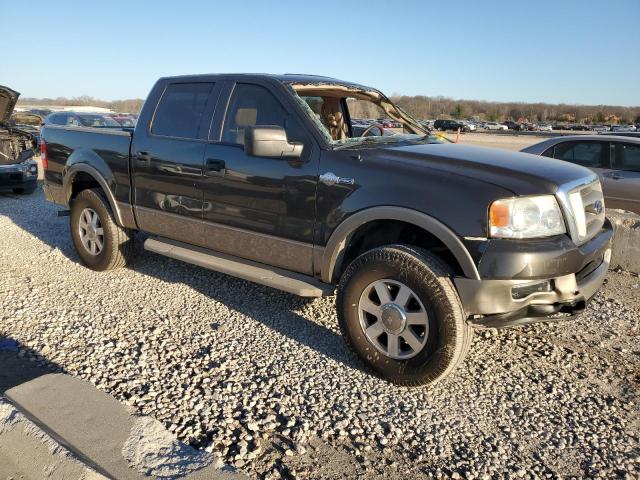 1FTPW14565KD46008 - 2005 FORD F150 SUPERCREW BROWN photo 4