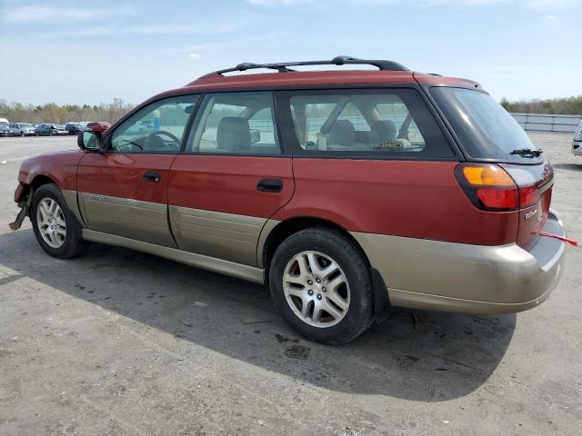 4S3BH675X47617277 - 2004 SUBARU LEGACY OUTBACK AWP 红色 照片 2