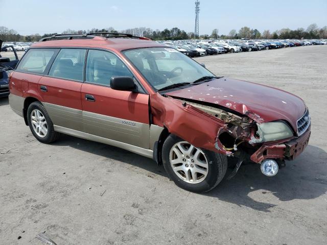4S3BH675X47617277 - 2004 SUBARU LEGACY OUTBACK AWP 红色 照片 4