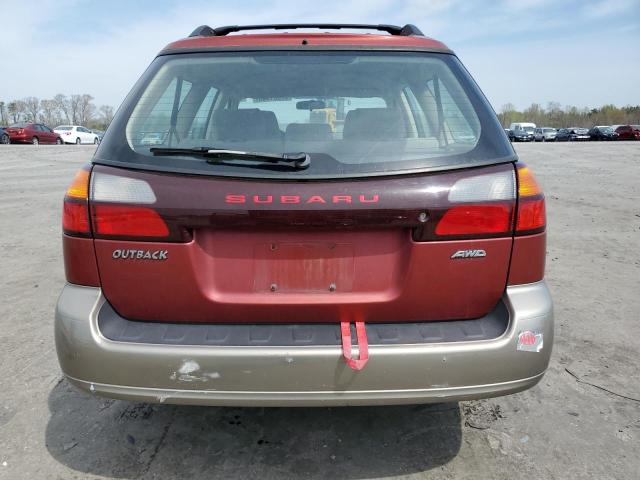 4S3BH675X47617277 - 2004 SUBARU LEGACY OUTBACK AWP 红色 照片 6