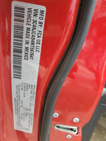 3C4NJCAB4MT567647 - 2021 JEEP COMPASS SPORT RED photo 13