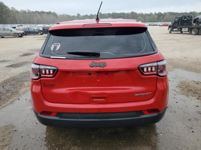 3C4NJCAB4MT567647 - 2021 JEEP COMPASS SPORT RED photo 6