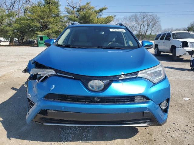 JTMDJREV8GD043785 - 2016 TOYOTA RAV4 HV LIMITED BLUE photo 5