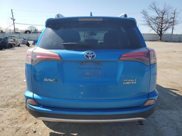 JTMDJREV8GD043785 - 2016 TOYOTA RAV4 HV LIMITED BLUE photo 6