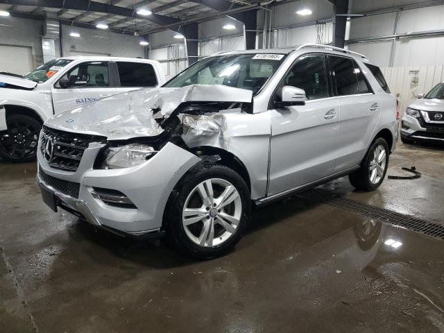4JGDA5HBXEA324250 - 2014 MERCEDES-BENZ ML 350 4MATIC SILVER photo 1