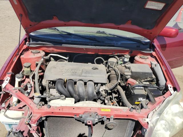 2T1BR32E84C316301 - 2004 TOYOTA COROLLA CE RED photo 11