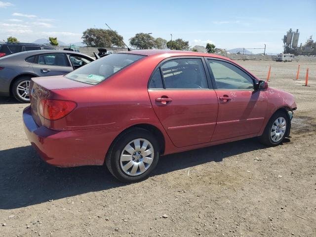 2T1BR32E84C316301 - 2004 TOYOTA COROLLA CE RED photo 3