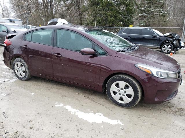 3KPFK4A76HE158207 - 2017 KIA FORTE LX MAROON photo 4