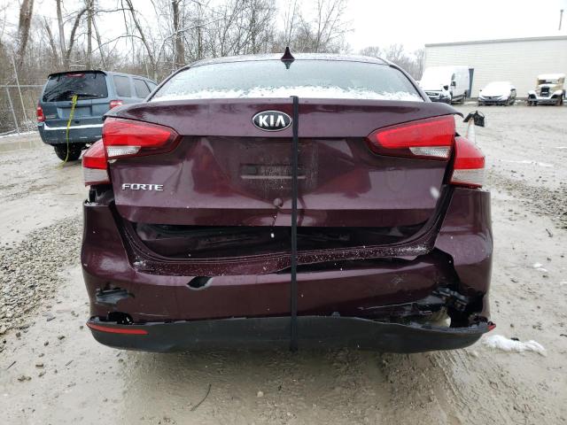 3KPFK4A76HE158207 - 2017 KIA FORTE LX MAROON photo 6