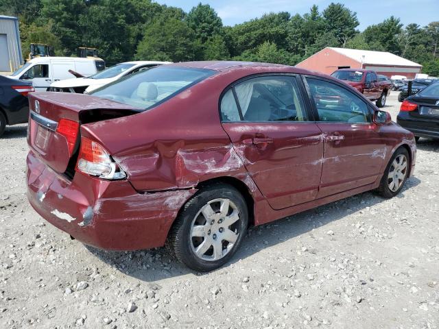 2HGFA1F59AH501953 - 2010 HONDA CIVIC LX MAROON photo 3