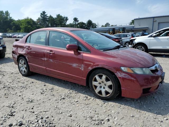 2HGFA1F59AH501953 - 2010 HONDA CIVIC LX MAROON photo 4