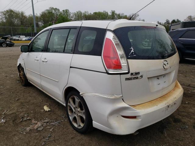 JM1CR293680322570 - 2008 MAZDA 5 WHITE photo 2