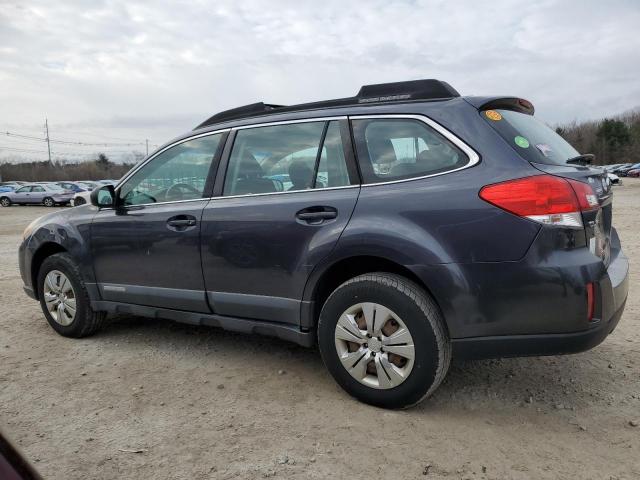 4S4BRBAC6B3332024 - 2011 SUBARU OUTBACK 2.5I GRAY photo 2