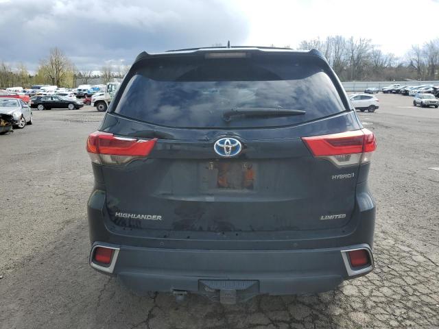 5TDDGRFH6HS029395 - 2017 TOYOTA HIGHLANDER HYBRID LIMITED BLACK photo 6