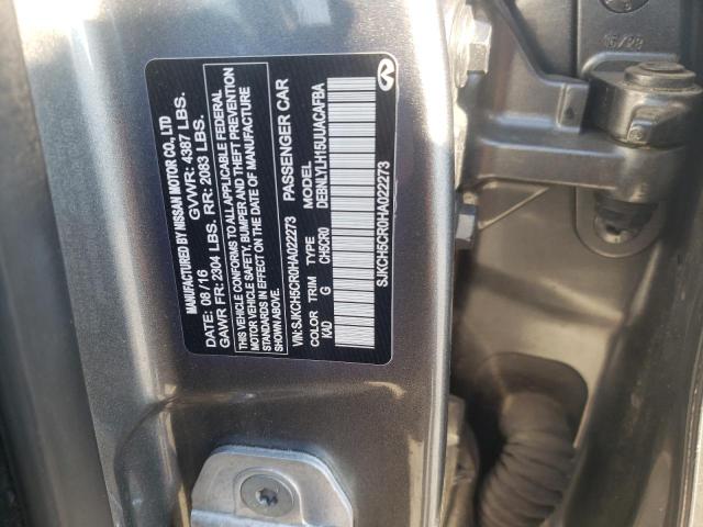 SJKCH5CR0HA022273 - 2017 INFINITI QX30 BASE Silber Foto 13