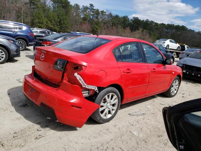 JM1BK32GX81824429 - 2008 MAZDA 3 I RED photo 3