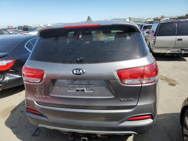 5XYPHDA50GG133998 - 2016 KIA SORENTO EX SILVER photo 6