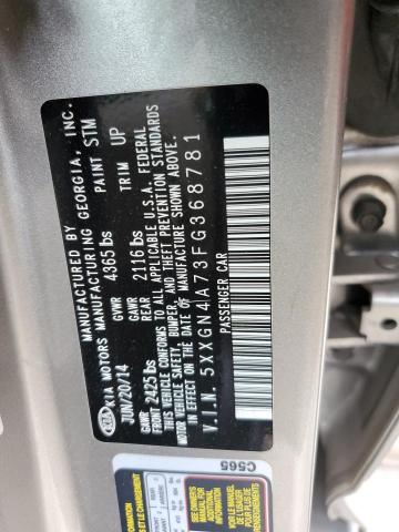 5XXGN4A73FG368781 - 2015 KIA OPTIMA EX SILVER photo 12