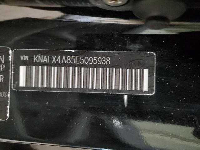 KNAFX4A85E5095938 - 2014 KIA FORTE EX BLACK photo 12
