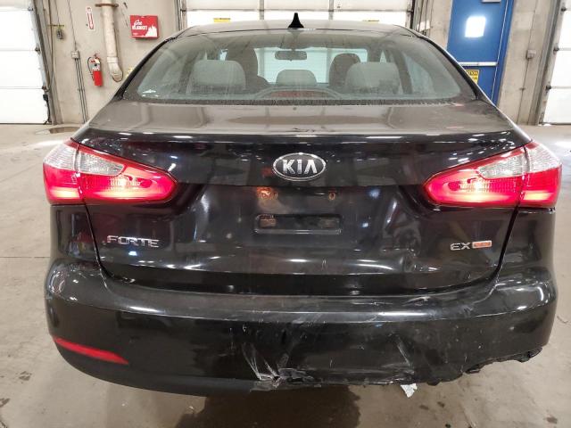 KNAFX4A85E5095938 - 2014 KIA FORTE EX BLACK photo 6