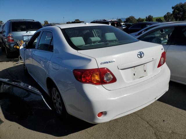 JTDBL40E599091603 - 2009 TOYOTA COROLLA BASE WHITE photo 2