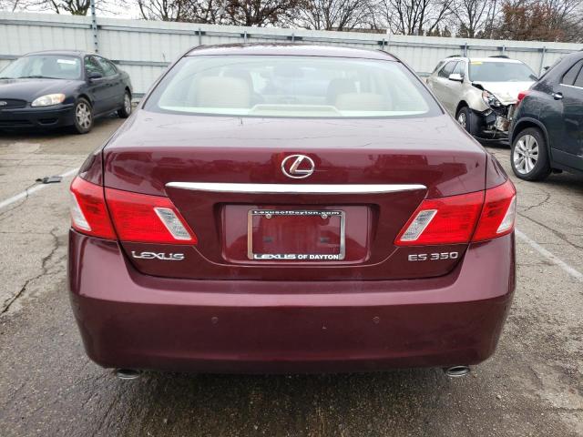 JTHBJ46G172039016 - 2007 LEXUS ES 350 RED photo 6