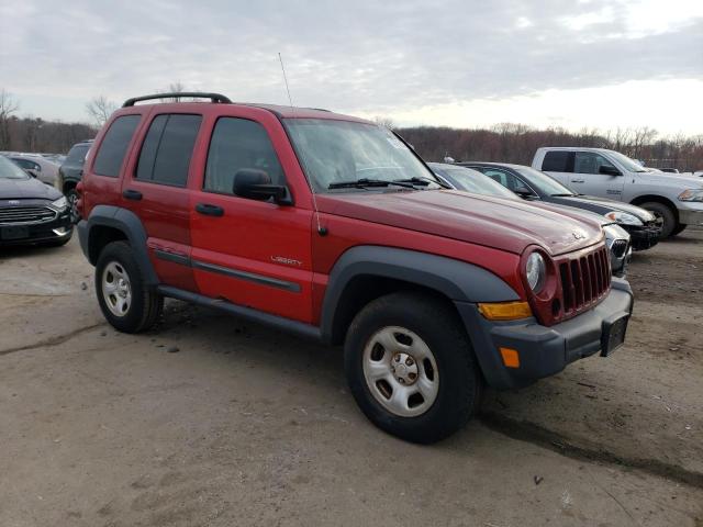 1J4GL48K46W241062 - 2006 JEEP LIBERTY SPORT RED photo 4