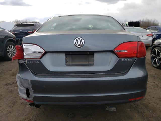 3VWDP7AJ6CM128884 - 2012 VOLKSWAGEN JETTA SE GRAY photo 6