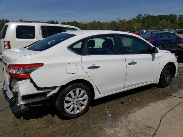 3N1AB7AP4FY322791 - 2015 NISSAN SENTRA S WHITE photo 3