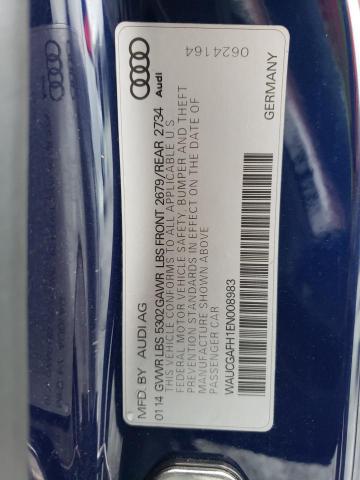 WAUCGAFH1EN008983 - 2014 AUDI S5 PREMIUM PLUS 蓝色 照片 12