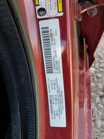 1C3CCBAB1EN213313 - 2014 CHRYSLER 200 LX RED photo 12