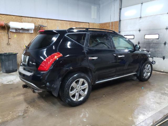 JN8AZ08W67W606420 - 2007 NISSAN MURANO SL BLACK photo 3