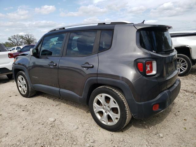 ZACCJADTXGPD45688 - 2016 JEEP RENEGADE LIMITED GRAY photo 2