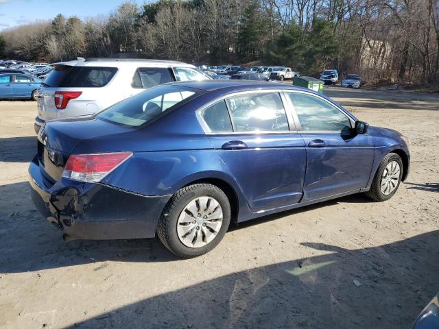 1HGCP2F36AA157258 - 2010 HONDA ACCORD LX BLUE photo 3